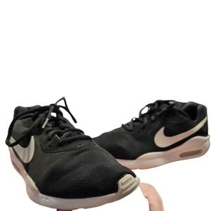 Nike Air Womens Sz 9 Black‎ White Mesh Running Shoes Like New!